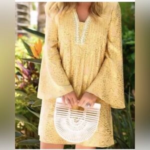 NWT $298 Lilly Pulitzer Sand Bar Silk Tunic Dress